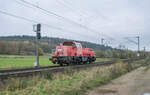 261 086-3 ist am 13.11.2024 in Richtung Neuhof(Kr Fulda) unterwegs.