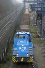 Die Mittelweserbahn V763 zeigt sich seit kurzem in den Farben der Firma Rail Center Duisburg.