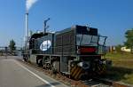 Vossloh G1206, vierachsige dieselhydraulische Rangier-und Streckenlokomotive, Baujahr 2008, gebaut in Kiel, Sept.2011