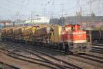 WLE 72 mit Bauzug Richtung Lippstadt am 31/10/11 durch den Gbf Paderborn