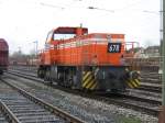 RBH Lok 678 wartet im Sammelbahnhof Gladbeck auf die Mittagsschicht