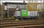 DB 650 107 beim rangieren am Stellwerk R8.