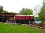 Am 11.05.13 gab es die Schwarzenberger Eisenbahntage, hier die Gast Lok 107 018.