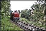 V 65001 der Osnabrücker Dampflok Freunde fuhr am 29.9.2017 einen kurzen Sonderzug über die Hütten Werkbahn.