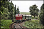 V 65001 der Osnabrücker Dampflok Freunde kam am 29.9.2017 über die Werkbahn von Hasbergen nach Georgsmarienhütte.