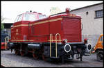 Am 23.07.1999 stand die V 65001 frisch lackiert im Zechenbahnhof bei den Dampflokfreunden Osnabrück am Piesberg.