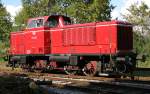 V65 02 der Museumsbahn Bremerhaven-Bederkesa am 17.10.10 in Bad Bederkesa