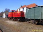 lok 4801 der AVL war bei rangierarbeiten im bhf bleckede am 01.04.13