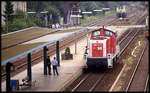 Bahnhofsfest am 26.6.1993 in Sinsheim: 290124 bei den vorbereitenden Rangierarbeiten.
