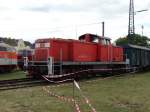 290 001-7 am 14.06.14 im DB Museum Koblenz Lützel beim Sommerfest