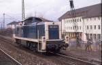Am 3.3.1989 grüßte mich nett um 12.32 Uhr der Lokführer der durch den Bahnhof Stuttgart - Untertürkheim fahrenden 290286.