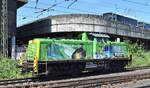 METRANS Rail (Deutschland) GmbH, Leipzig mit der angemieteten Sunrail Lok mit den wunderschönen Hamburg-Motiven  291 038-8  (NVR:  98 80 3291 038-8 D-MTRD ) am 27.05.24 Höhe Bahnhof