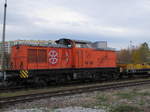 Kley´s Bau Lok 14 (98 80 3293 902-3 D-ECMS) am 04.11.2016 in Erfurt Nord.