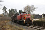 DB Cargo 294 686 mit Rangierfahrt vom Fritz Winter-Werk zum Bahnhof Stadtallendorf.