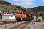 294 904-8 beim rangieren in Ottenhöfen 20.3.21