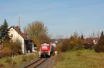 294 676 am 29.10.2010 mit Gterzug in Amberg-Neumhle (Strecke Amberg-Schnaittenbach)