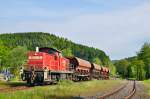 294 671-3 ist mit den EK54473 von Brügge nach Krummenerl gekommen und wird gleich weiter in denn Steinbruch fahren (19.05.2014)