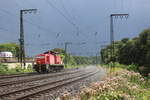 294 649 bahnte sich nach einem Regenguss am 10.8.16 ihren Weg durch Duisburg, vorbei am Zoo in Richtung Wedau.