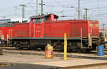 294 100 mit Kreideaufschrift  100 Jahre Mannheimer Rangierbahnhof  am 16.09.2006 auf dem westlichen Außengeländes des Bw. Mannheim.