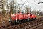 294 906-3 DB & 265 004-2 DB in Wuppertal, Februar 2025.