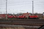 Am Vormittag des 28.11.09 standen vier Loks der Baureihe 294 im Paderborner Rangierbahnhof und warteten auf neue Aufgaben.