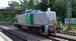 HAM Rail Port GmbH mit der angemieteten  295 027-7  (NVR:  9880 3 295 027-7 D-BUVL ) am 02.06.20 Bf. Hamburg Harburg.
