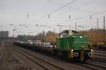 BEG 295 049 am 22.11.13 mit einem Aluzug in Düsseldorf-Rath.