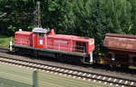 Ein seltener Gast auf der KBS 110, 296 028-4 kommend aus Lüneburg mit Getreidewaggons in Richtung Hamburg unterwegs.