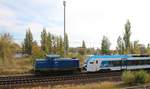 15.10.2018 Pankow-Heinersdorf. 346 001 von L&W mit Stadler FLIRT AKKU (94 80 1427) Richtung Blankenburg