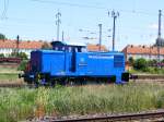 Am 13.06.2009 Rangierte die V60  346 970-7 in Magdeburg Rothensee fr Gleisbauarbeiten. 