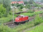 345 100-2 steht am 01. Juli 2012 in Espenhain abgestellt.