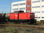 Am 24.04.2008 trug die in Mukran aufgenommene 347 079 die Seitenaufschrift  Railion Logistics .