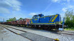 Die Diesellokomotive V 661 zieht einen gemischten Güterzug, könnte man zumindest meinen...
