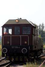 107 018-4 in Gera zu den Verkehrshistorische Tage am 10.09.2016