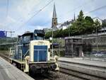 DIESELLOK 261 671-2 AUF SOLOFAHRT KIRCHEN/SIEG  Die schöne blau-beige 261 auf Solofahrt im Bahnhof KIRCHEN//SIEG,Fahrtrichtung  BETZDORF...4.7.2021