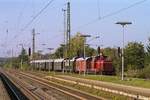 Sonderzug der Hammer Eisenbahnfreunde im Bf.Neubeckum mit V60 615 am 07.10.2007