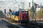 260 770 am 01.11.08 mit schwerem Gert und Abbruch von der Grobaustelle Mnchen-Pasing zum Sdbahnhof am Heimeranplatz