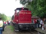 BR 260 am anderen Ende des Zuges, hier im Bahnhof Grenzau  BR 260 1094