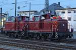 Die 260 770-3 und 260 239-9 der EfW abestellt in Neuwied , 21,11,09