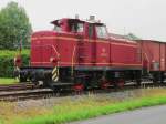 V60 615 der MEH (Museumseisenbahn Hamm) ist am 26.06.2011 beim Bahnhofsfest in Lippborg-Heintrop eingesetzt.