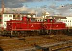 260 770-3 und 260 239-9 der EfW in Neuwied am Bf. (22.11.09)