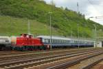 Eifelbahn 260 109-4 beim Rangieren in Linz am Rhein am 27.4.2012