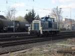 Aggerbahn 261 671-2 fhrt solo zur Rhein Sieg Eisenbahn in Beuel am 8.2.2011 