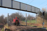 362 391-5 fährt am 02.04.2016 von Zwickau nach Mosel zum VW-Werk durch den Haltepunkt Oberrothenbach.