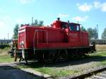 363 631 steht am 19.08.06 auf dem Betriebsgelnde des Bw Lutherstadt Wittenberg. 