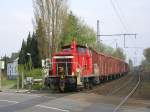 V60 ,BR 363 191-8 mit kurzem GZ am B Bochum Nokia nach Bochum Langendreer.(18.04.2008)