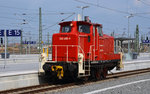 363 685 der RP Railsystems rollte am 09.04.16 an den in Leipzig angekommenen IC 2035 um diesen im Gleisvorfeld abzustellen.