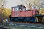 O&K 25763 Rangierlok in Dahlhausen an der Wupper, Januar 2020.