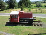 Am Eingang ins kleine Eisenbahnmuseum,in Großheringen,steht die Kö 310 107.Aufgenommen am  07.Juli 2023.