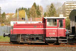 Köf 11 098 (332 098) am 8. April 2023 in Ottweiler (Saar)